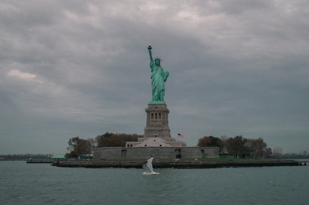 scenic view of statue of liberty