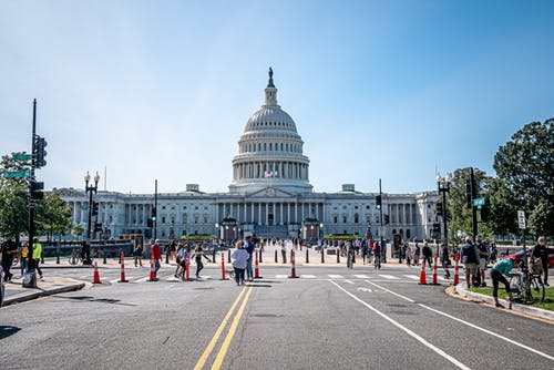 Scenic view of capital in Washington D.C.